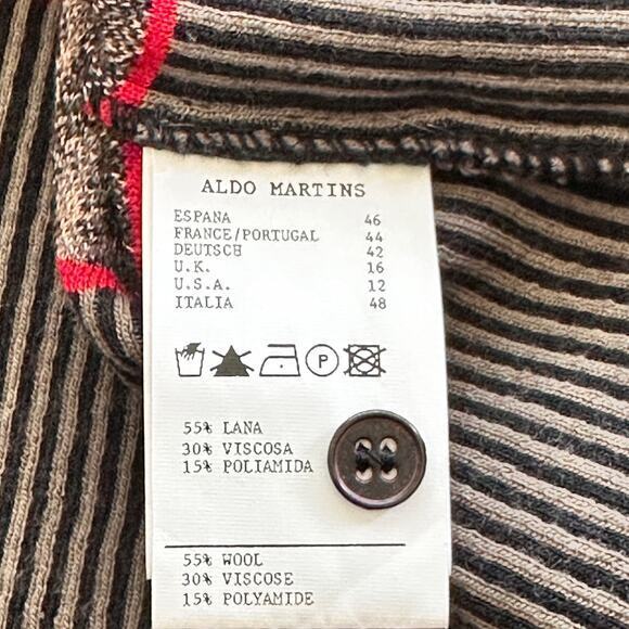 Anthropologie AldoMartins 12 Cardigan Sweater Wool Blend‎ Snakeskin print - Picture 8 of 12